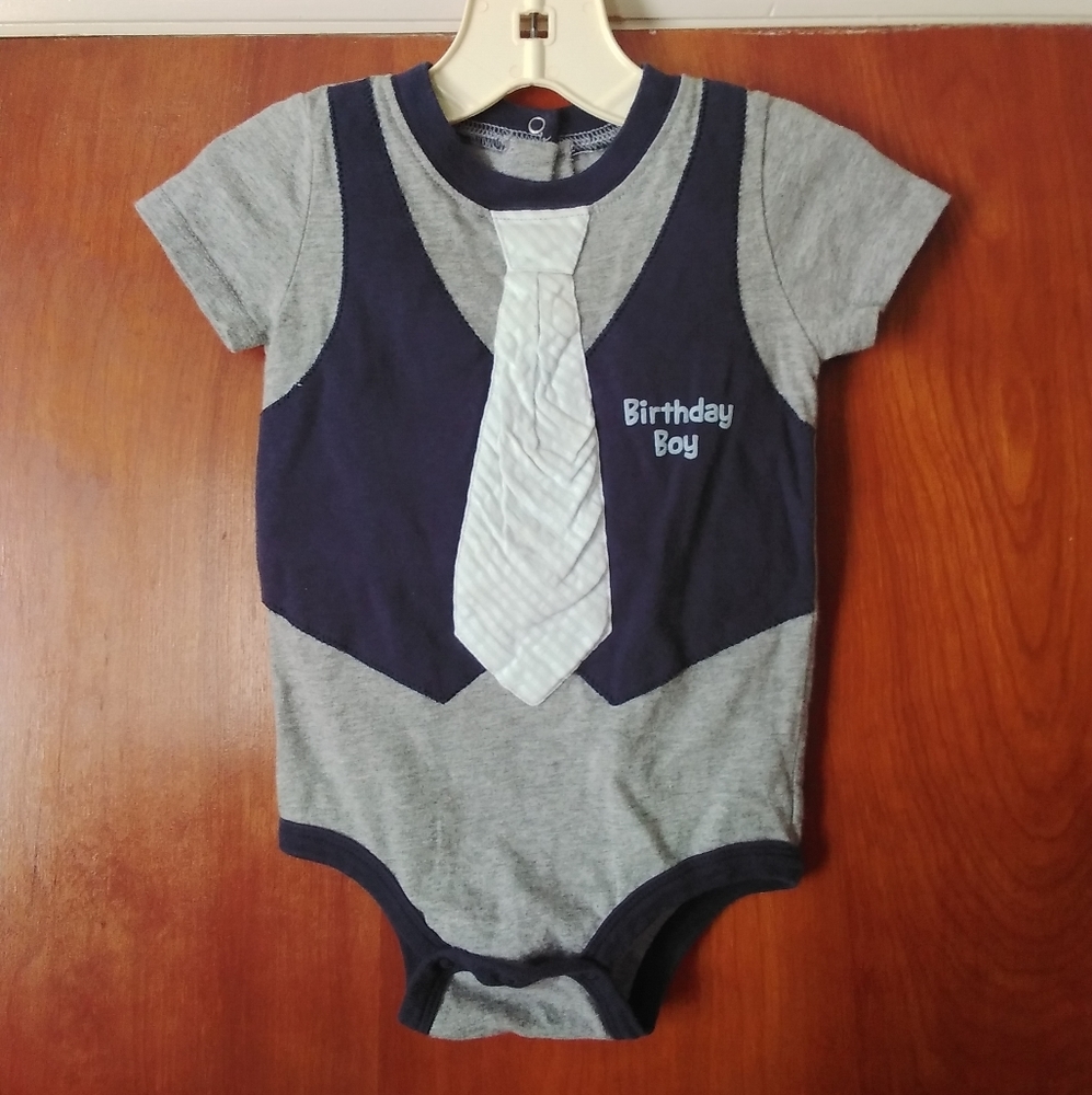 Koala Kids Birthday Boy Short Sleeve Onesis 12-18 m